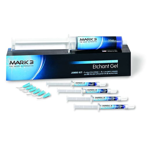 Mark3 9092 Dental Etchant Gel 37% Jumbo Kit Syringes Mark3 9092 Dental Etchant Gel 37% Jumbo Kit Syringes